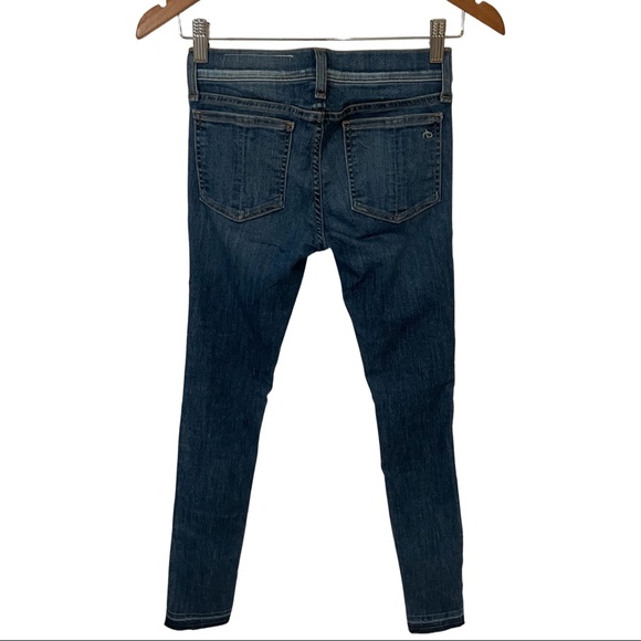Rag & Bone Mid-Rise Skinny Ankle Jeans Size 24 Lily Dale - Picture 2 of 6